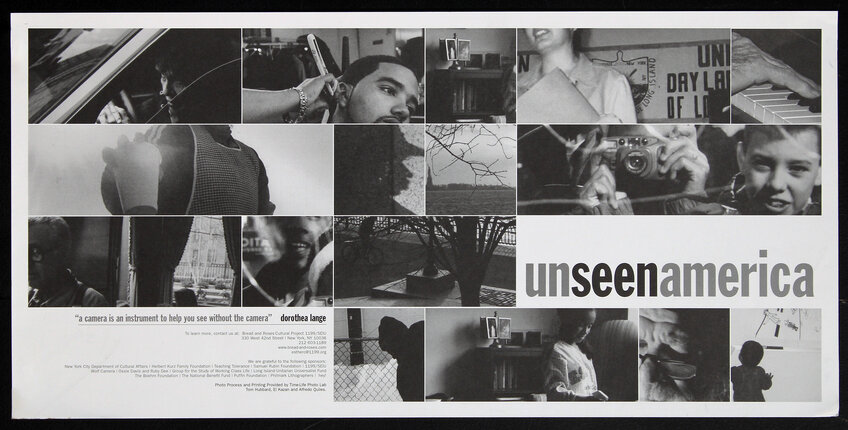 poster with a collage of photographs.