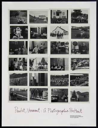 poster with a collection of 20 photos of family portraits