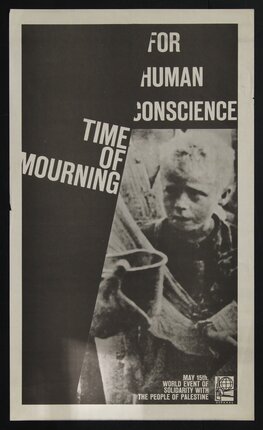 a poster of a child in war