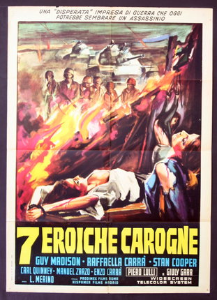 a movie poster with a woman lying on fire