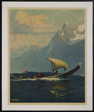 1940 Wood Frame Vintage Poster カサブランカ 1940 Wood Frame