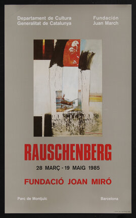 poster with abstract art collage with a helicopter and soldiers holding American flags