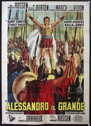 a movie poster of a man holding swords