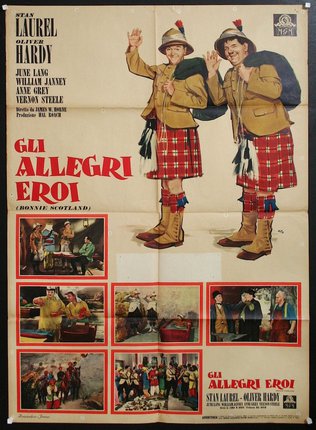 a movie poster of two men in kilts