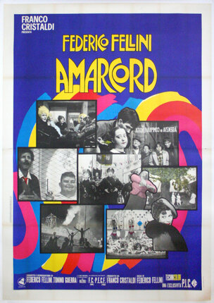 a poster with pictures of people