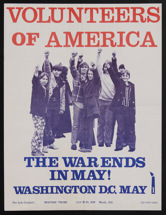 a poster with a group of young people holding up their fists.