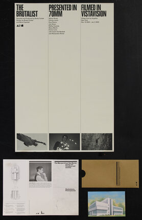 poster with photos and some other marketing material