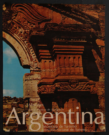 a poster of a detail of old ruins