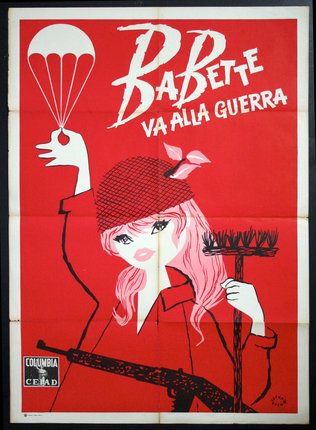 a poster of a woman holding a gun