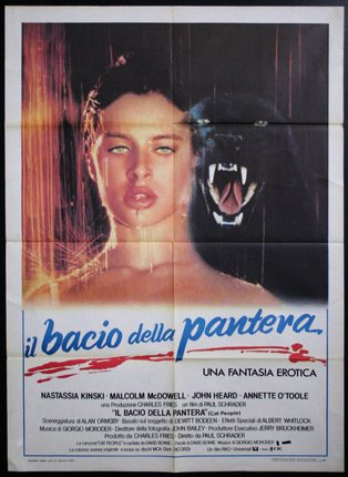 a movie poster of a woman and a panther