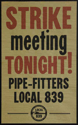 a poster with text