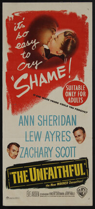 a movie poster with man and woman kissing and some floating heads