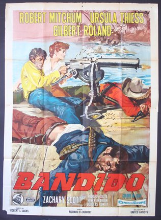 a movie poster of men with guns