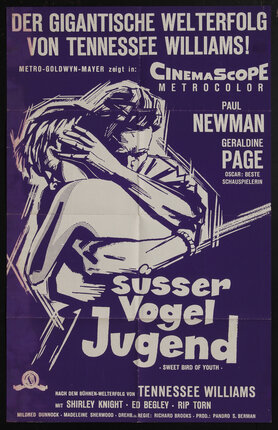 a movie poster with abstract illustration of a man and woman embracing
