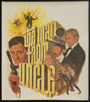 a movie poster with a men holding guns