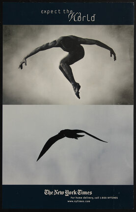 New York Times poster with a dancer and seagull.