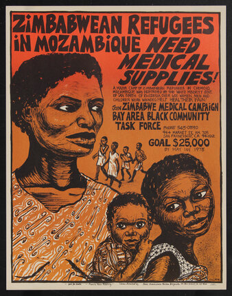 a poster of a woman with children