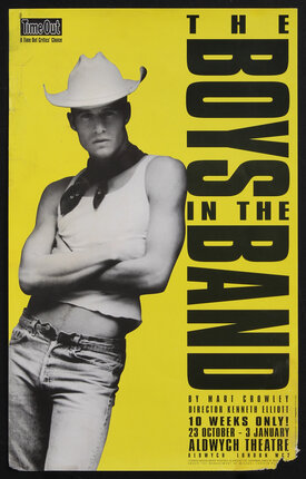 a poster with a sexy cowboy