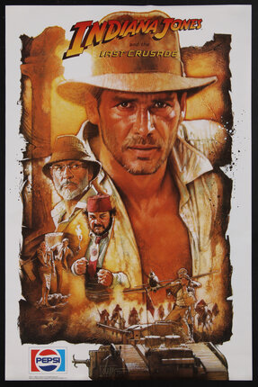 a movie poster with a man in a hat