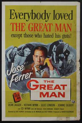 a movie poster with a man smoking a cigarette on the phone