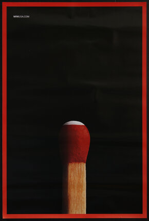 poster with the head of a matchstick