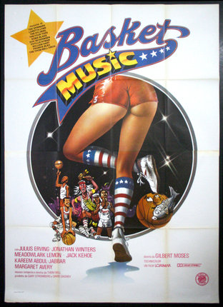 a poster of a basketball music