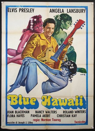 a movie poster of a man playing a guitar