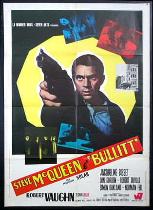 a movie poster of a man holding a gun