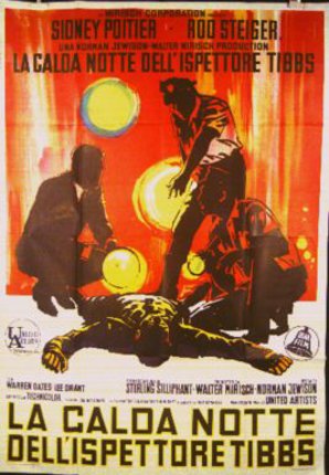 a movie poster with a man on the ground
