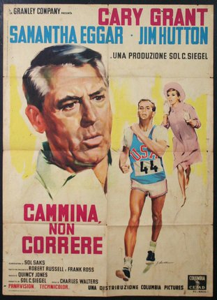 a movie poster of a man running
