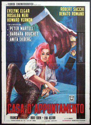 a movie poster with a woman and a giant hand