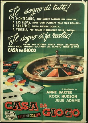 a poster of a casino