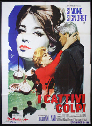 a poster of a man and woman embracing