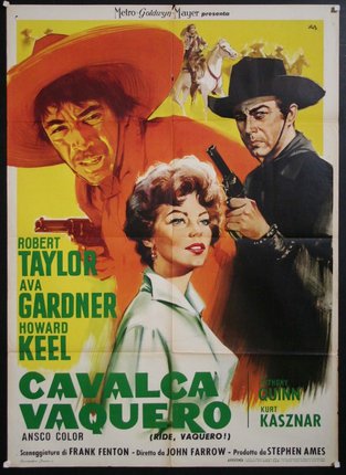 a movie poster with a man and a woman holding guns