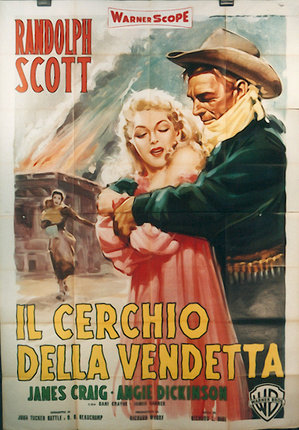a poster of a man holding a woman