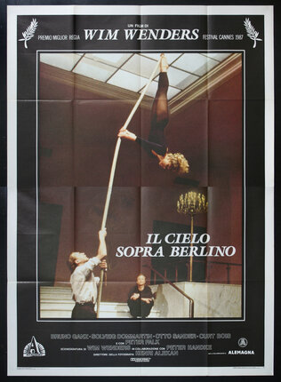 a poster of a woman from a pole