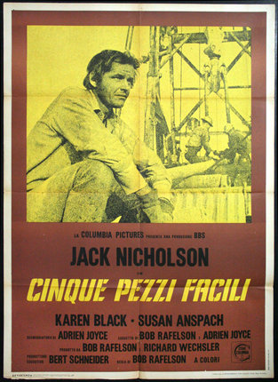 a movie poster of a man sitting on a platform
