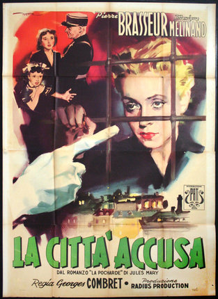 a movie poster with a woman pointing at a window
