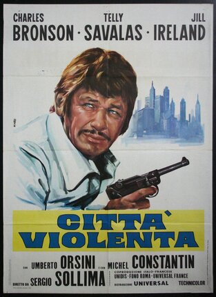 a movie poster of a man holding a gun