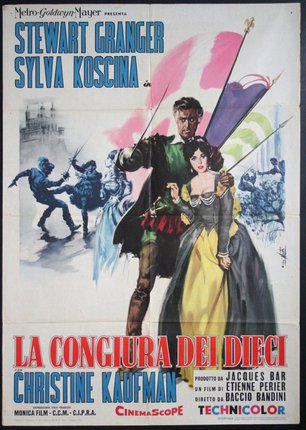 a movie poster with a man and a woman holding umbrellas