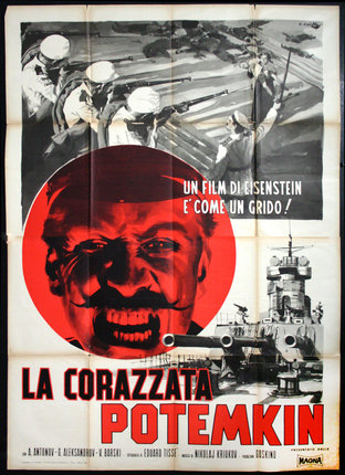 a movie poster with a man with a mustache and a gun