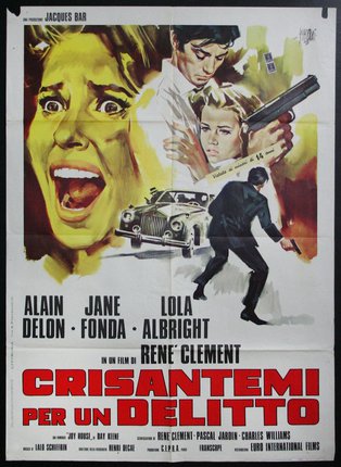 a movie poster with a man holding a gun and a woman