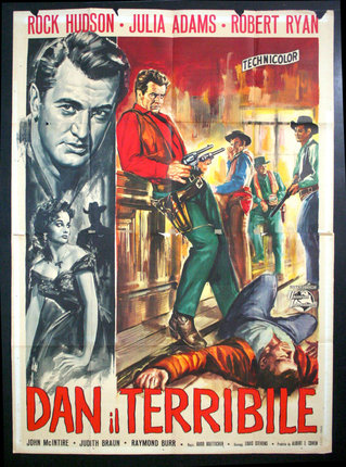 a movie poster of a man with guns