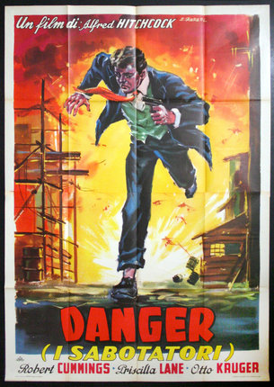 a poster of a man running with a gun