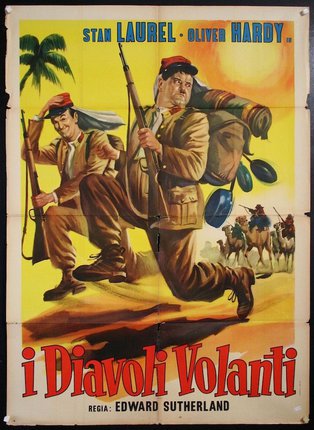 a poster of two men carrying guns