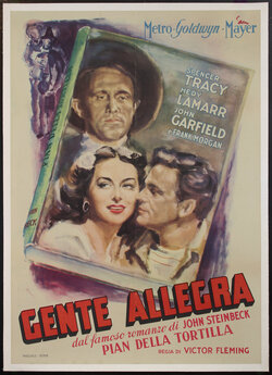 a movie poster of two men and a woman on the cover of a book
