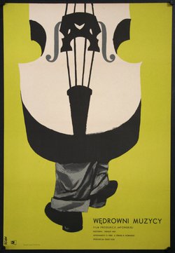 a poster of a cello