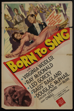 movie poster with a man and woman dancing
