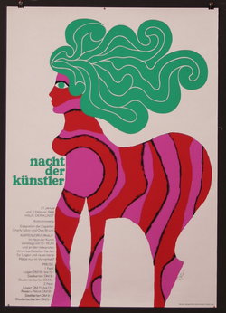 a poster of a woman with a horse