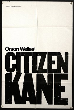 a poster with black text